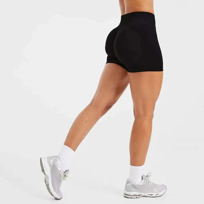 New High Stretchy Yoga Shorts Women Seamless Slimshorts Quick-dry Skinny Butt Liftting Fitness Running Solid Sports Leggings