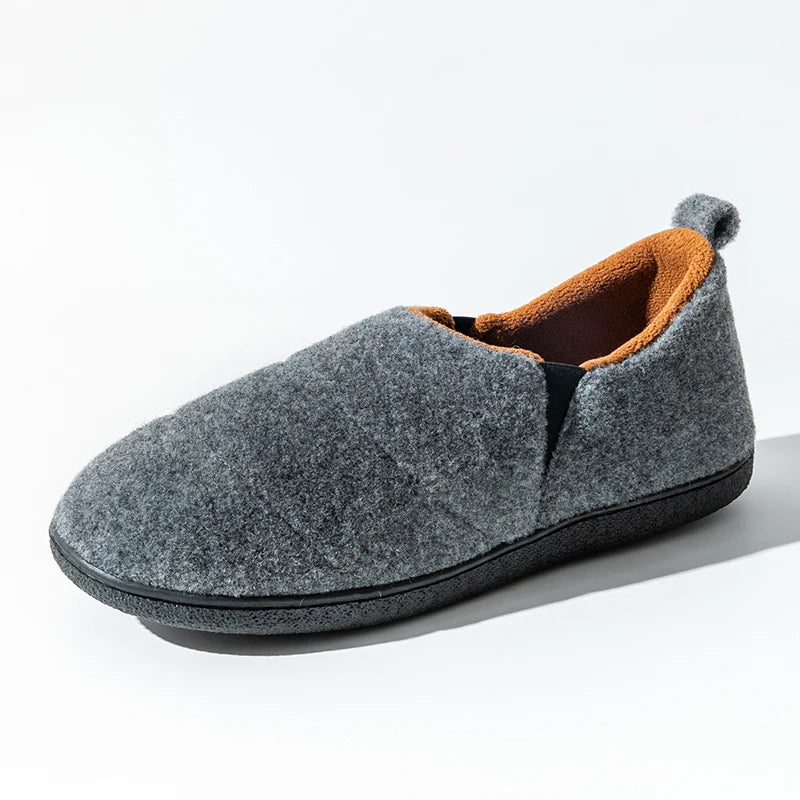 Smile PoP Winter Fuzzy Men Shoes Outdoor Warm Antiskid House Shoes Classic Unisex Fur Men Shoes Indoor Soft Plush Shoes For Men