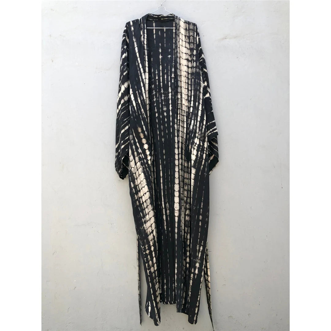 New 11 Colors Printed Long Sleeve With Belt Tunic Beach Cover Up Cover-ups Beach Dress Beach Wear Beachwear Female Women V4521