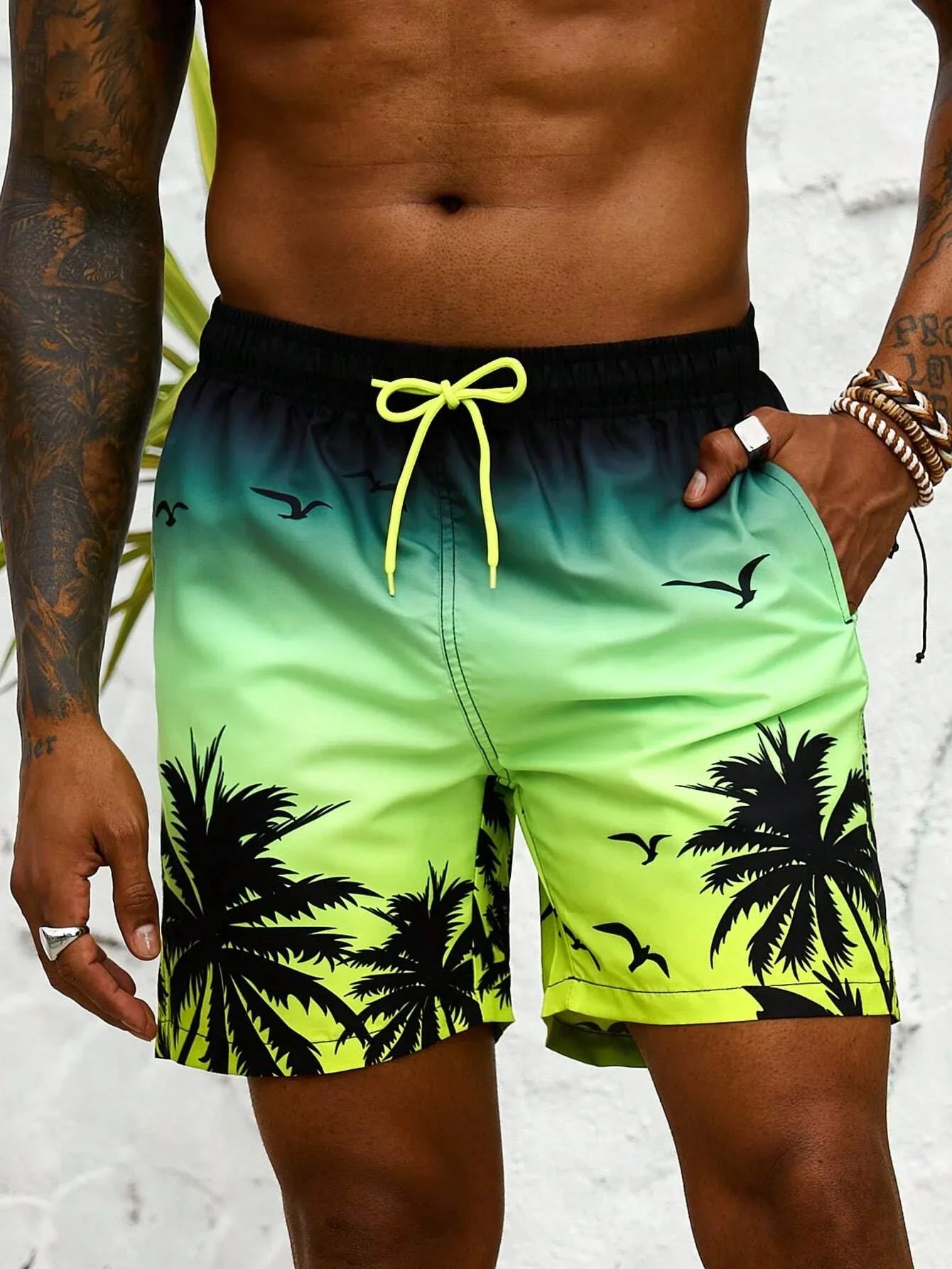 Striped Beach Shorts Men Fashion Swimwear Board Shorts Trunk Gym Fitness Pants Men's Briefs Swimsuit Kids Beachwear Short Boy