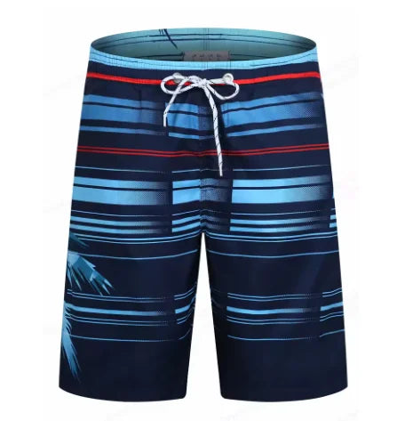 Striped Beach Shorts Men Fashion Swimwear Board Shorts Trunk Gym Fitness Pants Men's Briefs Swimsuit Kids Beachwear Short Boy