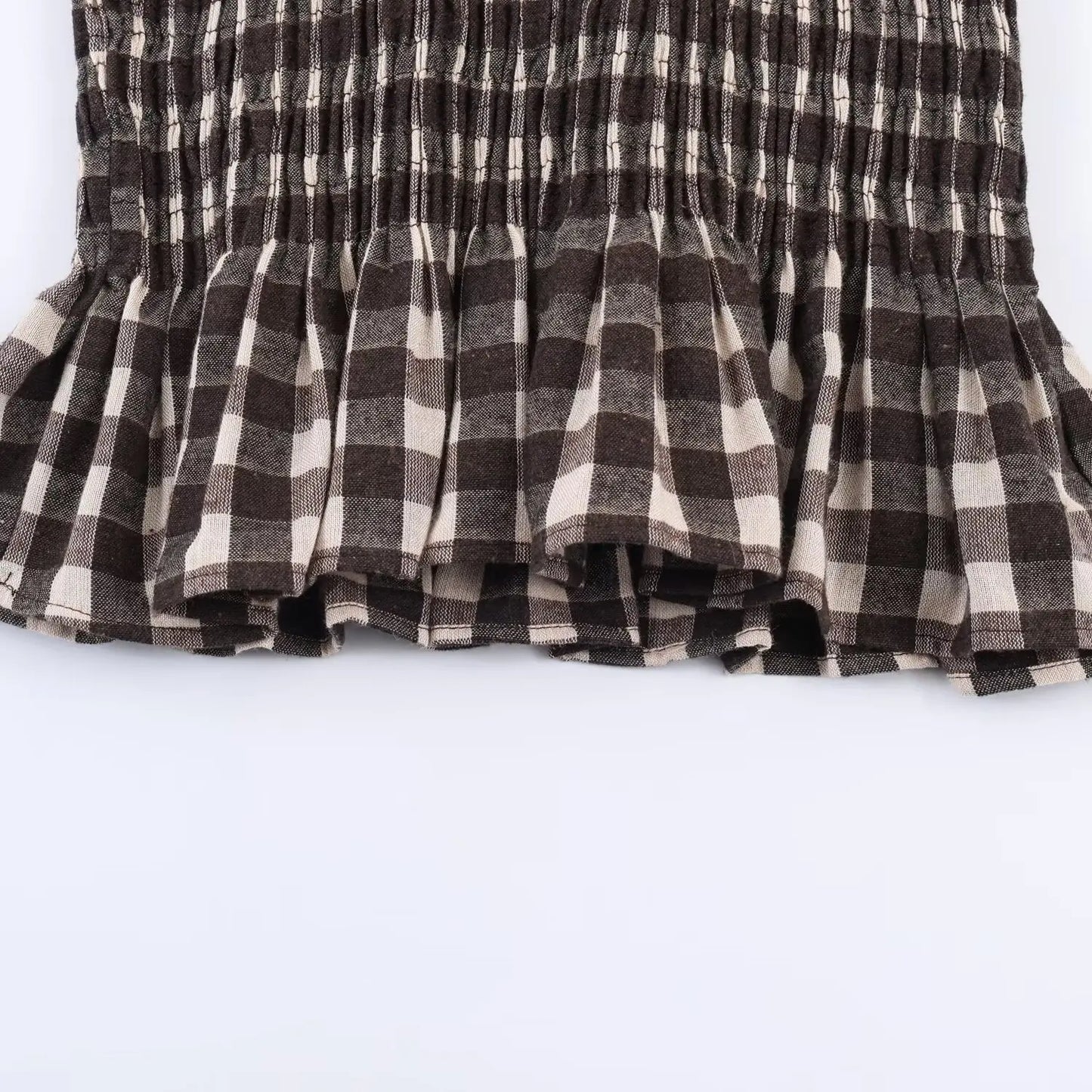 KONDALA Trendy Casual Plaid Slim Shirts Women Elegant Long Sleeve Stretch Bust Tops 2026 Spring Chic Holiday Fold Pleated Shirts