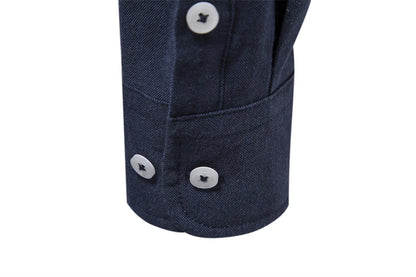AIOPESON 2023 New Autumn Cotton Men's Oxford Shirt Long Sleeve Button Down Social Business Casual Shirts for Men