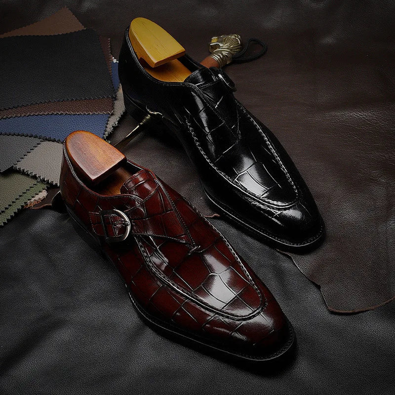 2022 New Classic Business Flat Shoes Men Designer Formal Dress Leather Shoes Men's Loafers Valentine Gifts Shoes Men Dress Shoes