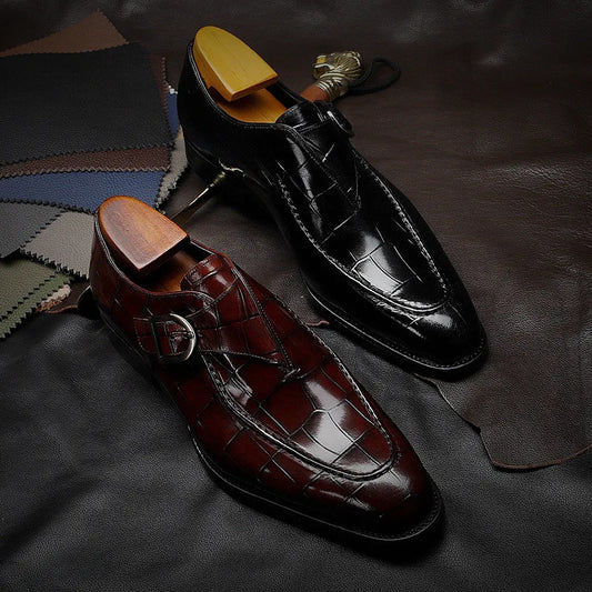 2022 New Classic Business Flat Shoes Men Designer Formal Dress Leather Shoes Men's Loafers Valentine Gifts Shoes Men Dress Shoes