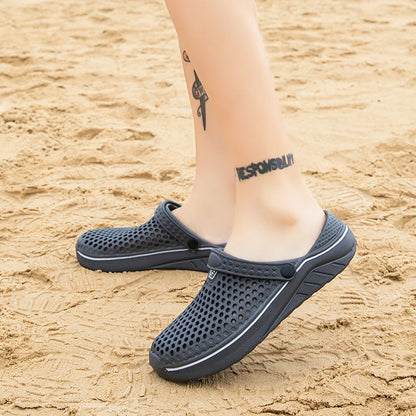 Men Shoes Flat Sandals Men EVA Clog Slippers Summer Slippers Men Garden Shoes Outdoor Beach Clogs Home Slide Slip-on Shoes
