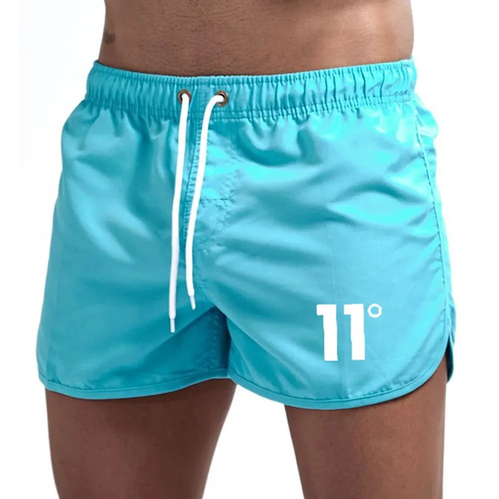 2024 Summer Number Print Men's Swimwear Shorts Beachwear Cool Swim Trunks Men Swimsuit Low Waist Breathable Beach Hot Wear Surf