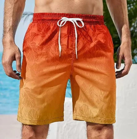 Striped Beach Shorts Men Fashion Swimwear Board Shorts Trunk Gym Fitness Pants Men's Briefs Swimsuit Kids Beachwear Short Boy