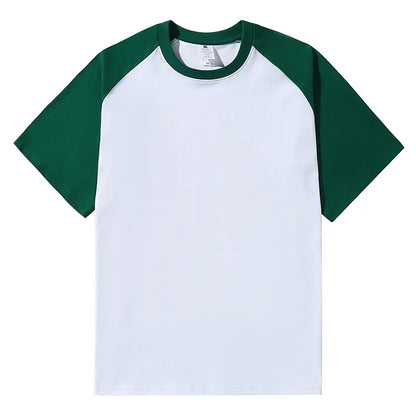 Brand New 220g Men's T-shirts Heavy-Duty Pure Cotton Shoulder-Plugged Short-Sleeved Men T Shirt Color Bottoming Man Tee Shirt