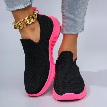 Women's summer breathable mesh flat shoes women's shoes casual sneakers shoes, clearance free shipping