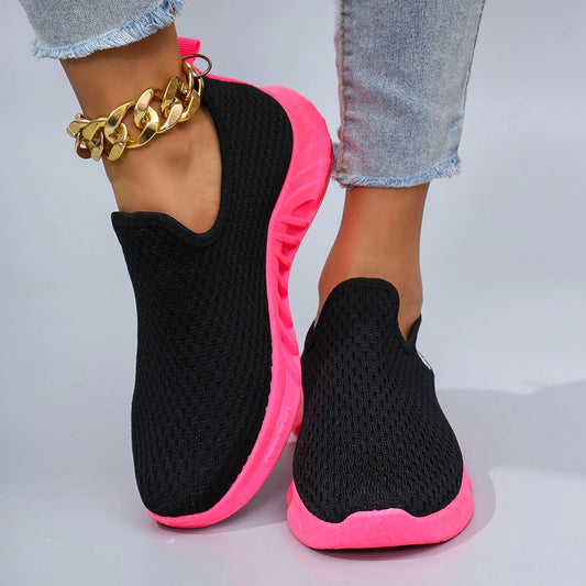 Women's summer breathable mesh flat shoes women's shoes casual sneakers shoes, clearance free shipping
