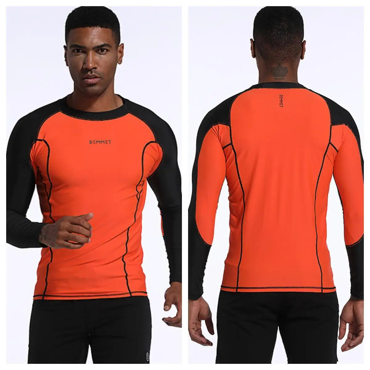 HOT Men Swimsuit Swimming T-shirt Beach UV Protection Swimwear Rash Guard Long Sleeve Surfing Diving Swimsuit Surf T-shirt 6XL