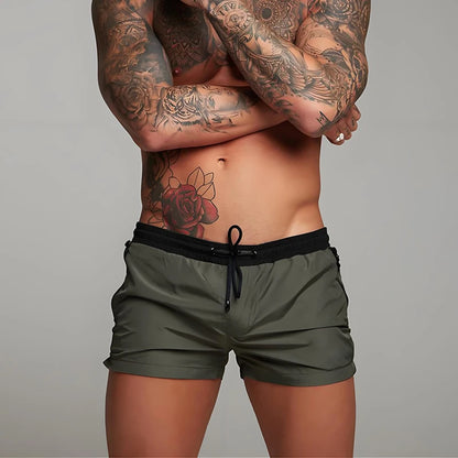 New Summer Board Shorts Mens Swim Beach Shorts Boxer Swimming Trunks Men Swimsuit Board Short Swimming De Bain Femme