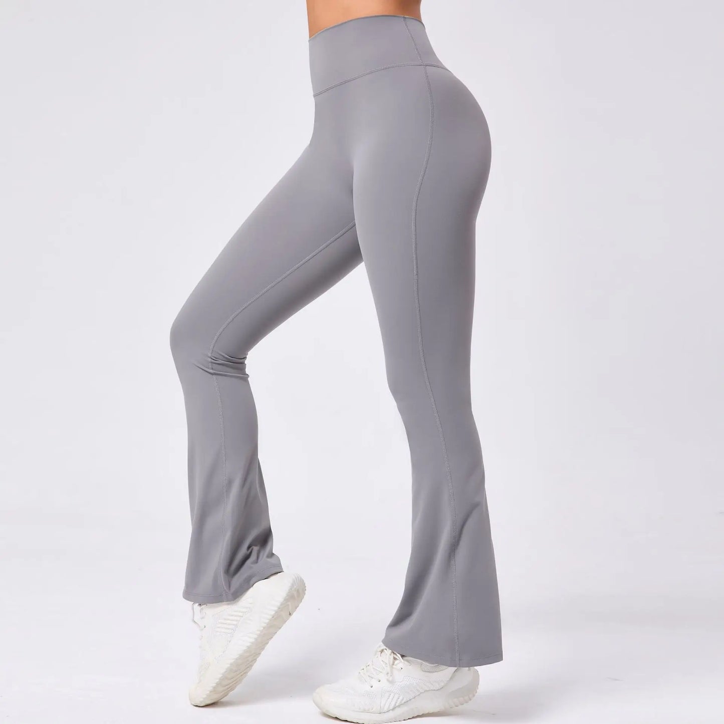 High Waist Sporty Flare Leggings Trousers Women Trends Scrunch Bum Leggings for Fitness Yoga Pants Gym Tights Push Up Red Black