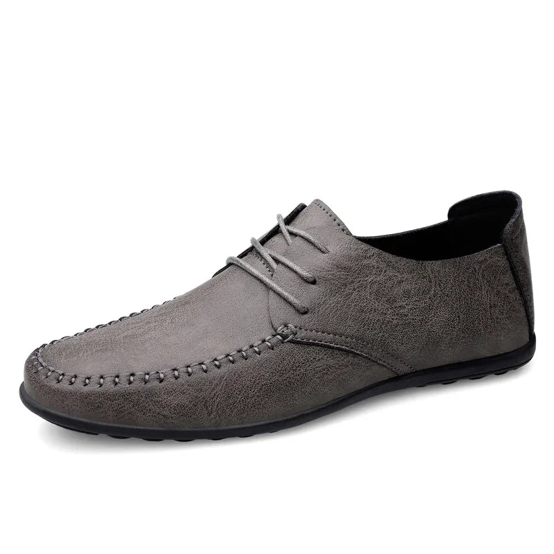 Leather Men Shoes Fashion Formal Mens Shoes Moccasins Italian Breathable Male Driving Shoes Black Plus Size Zapatos Para Hombres