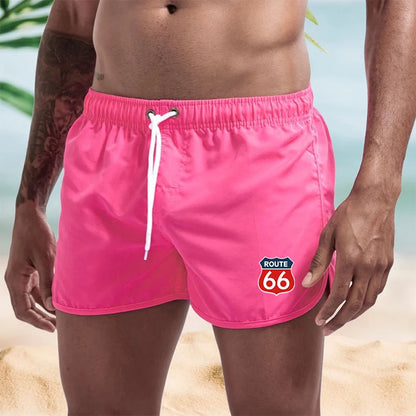 Shorts For Men1 Summer Men's Swimwear Shorts Brand Beachwear Sexy Swim Trunks Men Swimsuit Low Waist Breathable Beach Wear