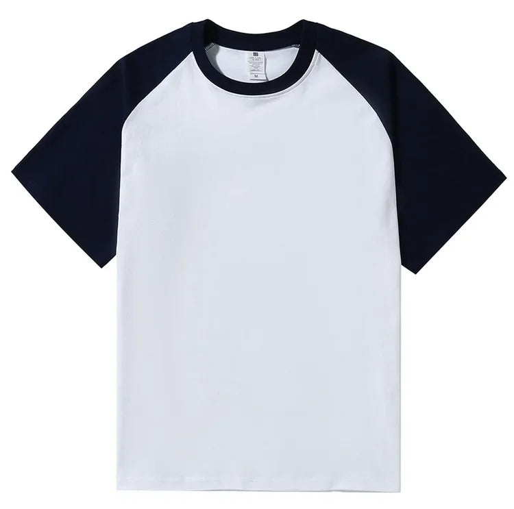 Brand New 220g Men's T-shirts Heavy-Duty Pure Cotton Shoulder-Plugged Short-Sleeved Men T Shirt Color Bottoming Man Tee Shirt