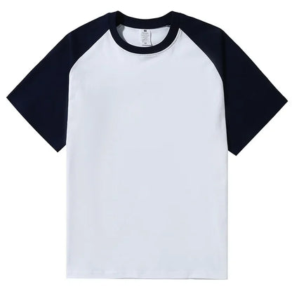 Brand New 220g Men's T-shirts Heavy-Duty Pure Cotton Shoulder-Plugged Short-Sleeved Men T Shirt Color Bottoming Man Tee Shirt