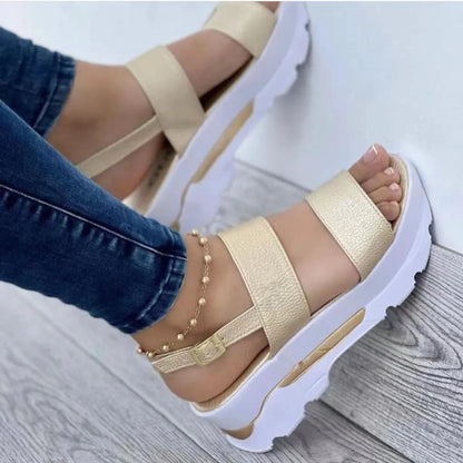 Women 2022 New Sandals  Platform Sandals Summer Shoes Women Heels Sandalias Mujer Lightweight Wedges Shoes Platform Heels Sandal