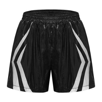 Men Swimsuit Stripes Seam Swim Shorts Waterpoof Swimming Trunks Shorts Quick-dry Sports Cycling Short Beach Swimming Bathingsuit