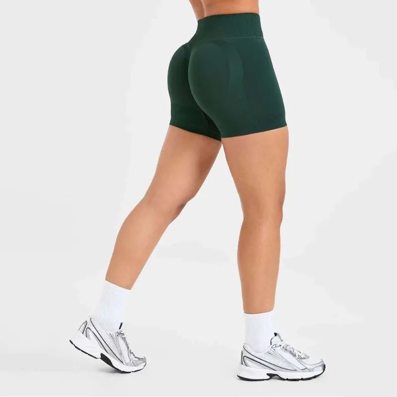 New High Stretchy Yoga Shorts Women Seamless Slimshorts Quick-dry Skinny Butt Liftting Fitness Running Solid Sports Leggings