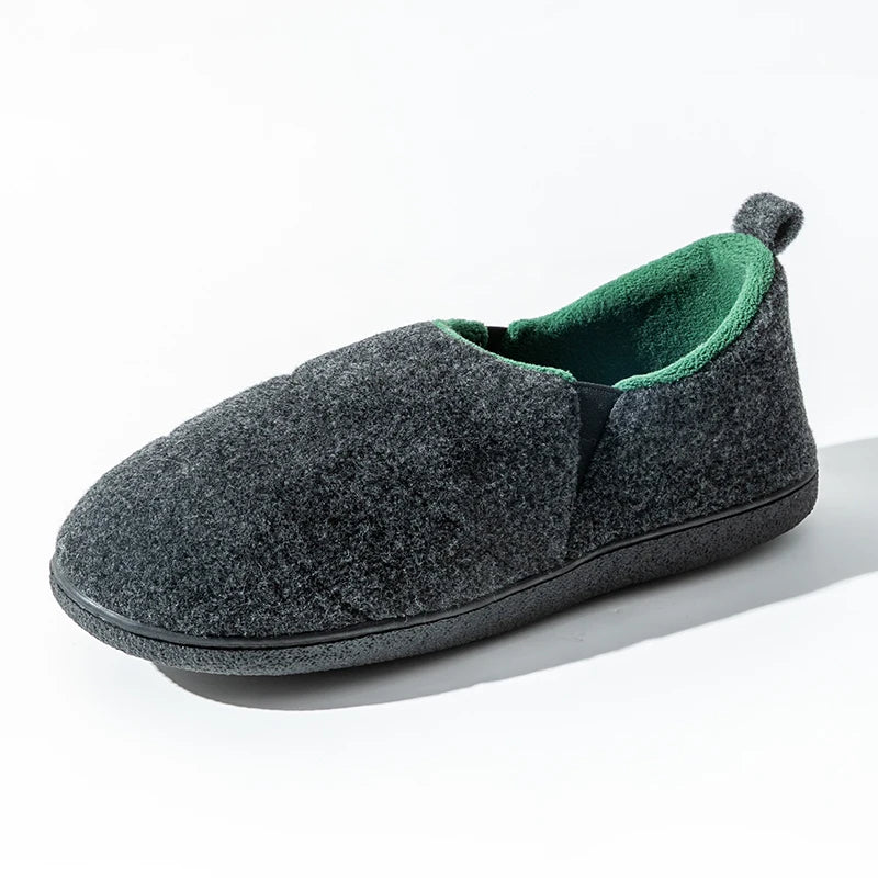 Smile PoP Winter Fuzzy Men Shoes Outdoor Warm Antiskid House Shoes Classic Unisex Fur Men Shoes Indoor Soft Plush Shoes For Men
