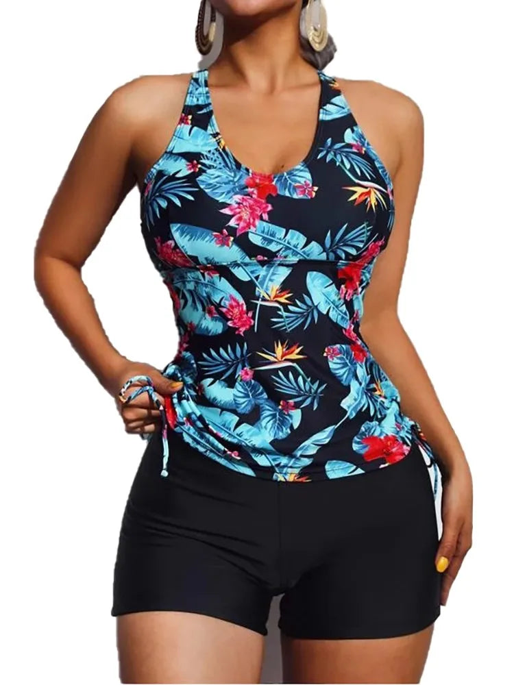 High Waisted Two Piece Sets Women Summer Push Up Swimwear Bikini Set Bra Ladies Fashion Split Swimsuit Bathing Suit Swimming