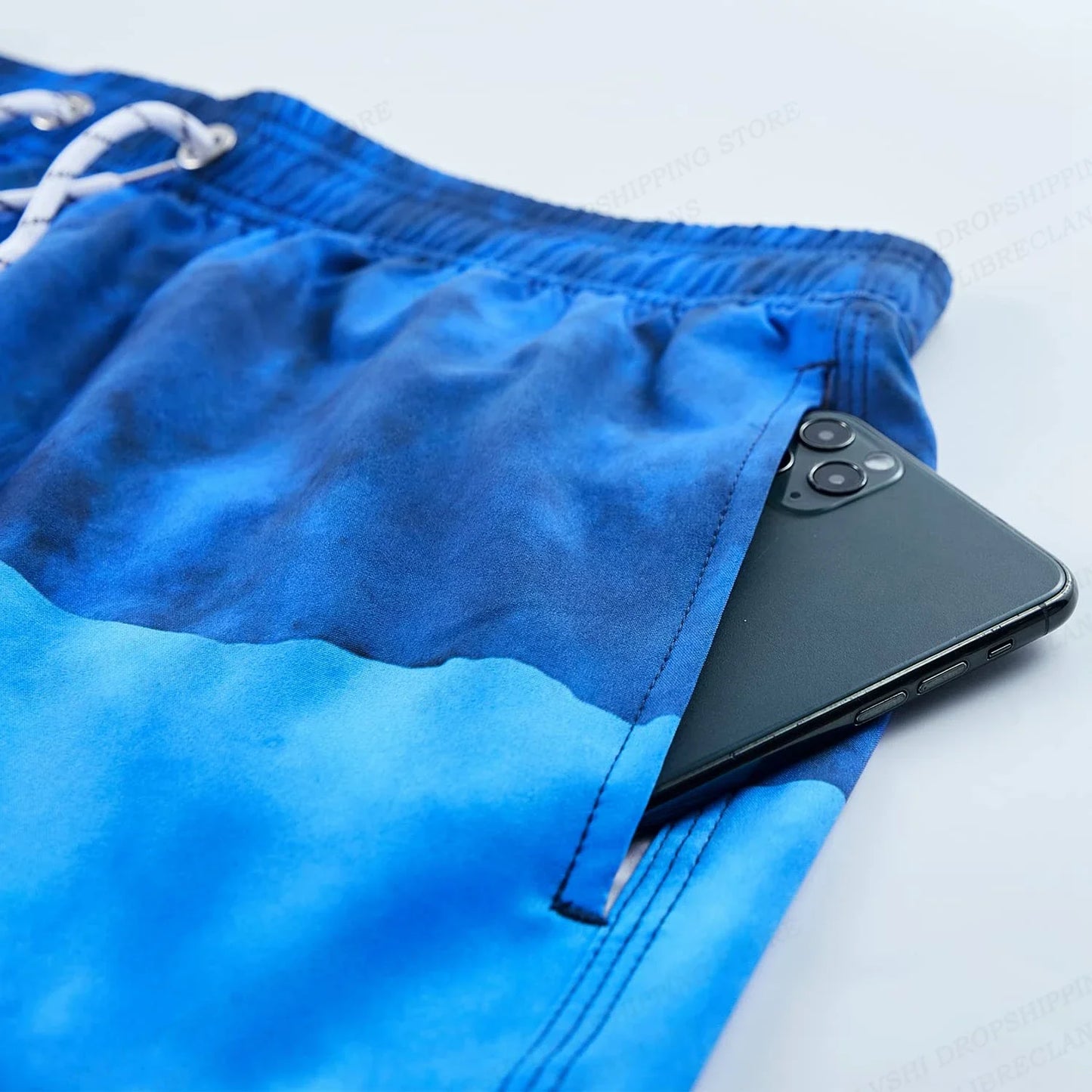 Striped Beach Shorts Men Fashion Swimwear Board Shorts Trunk Gym Fitness Pants Men's Briefs Swimsuit Kids Beachwear Short Boy