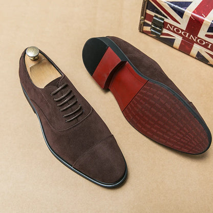 New Red Bottom Designer Formal Luxury Wedding Business Office Brogue Dress Mens Casual Suede Leather Black Shoes for Men Loafers
