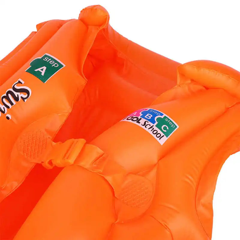 Inflatable Swimming ABC Life Jacket Buoyancy Safety Jackets Boat Drifting Lifesaving Waistcoat Swimsuit Boy Children's Life Vest