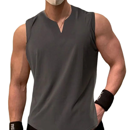 New Mens Gym Tank Tops Sleeveless Lightweight  Basic T-Shirt Oversized T Shirt