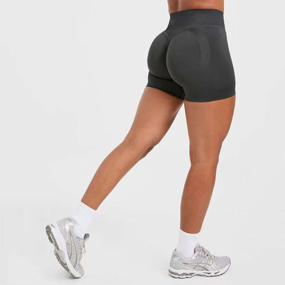 New High Stretchy Yoga Shorts Women Seamless Slimshorts Quick-dry Skinny Butt Liftting Fitness Running Solid Sports Leggings
