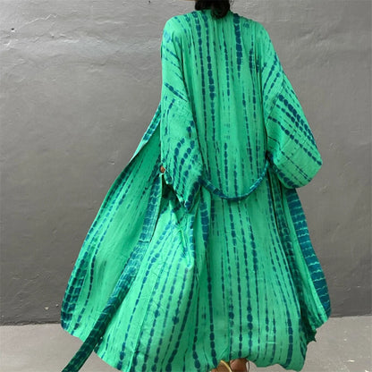 New 11 Colors Printed Long Sleeve With Belt Tunic Beach Cover Up Cover-ups Beach Dress Beach Wear Beachwear Female Women V4521