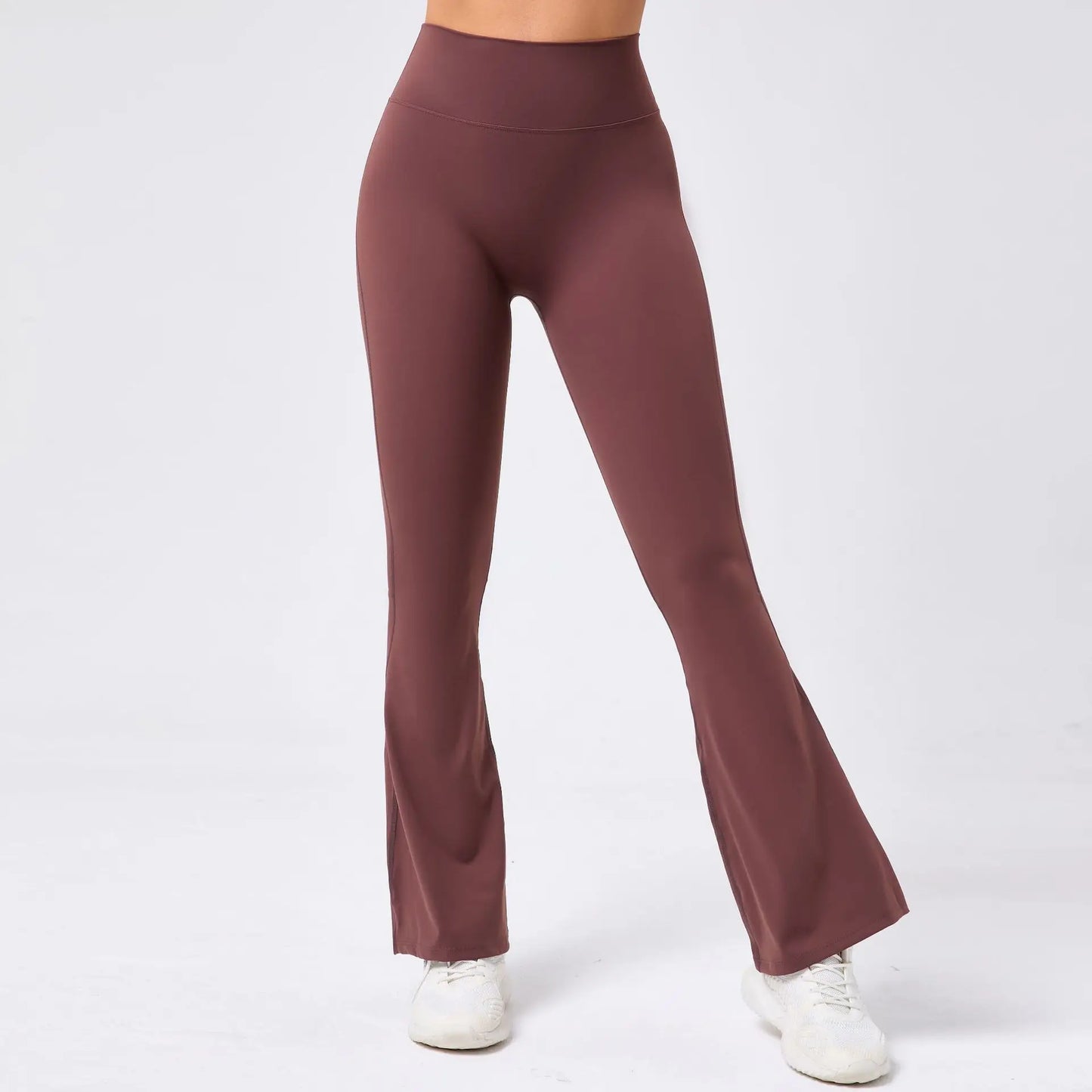 High Waist Sporty Flare Leggings Trousers Women Trends Scrunch Bum Leggings for Fitness Yoga Pants Gym Tights Push Up Red Black
