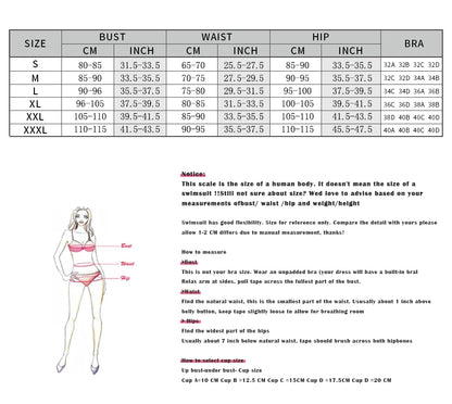 2024 New Sexy Flower Swimwear Brazilian Bikinis Soild Separate Swimsuit Two Piece Bathing Suit Summer Beachwear Biquini Female