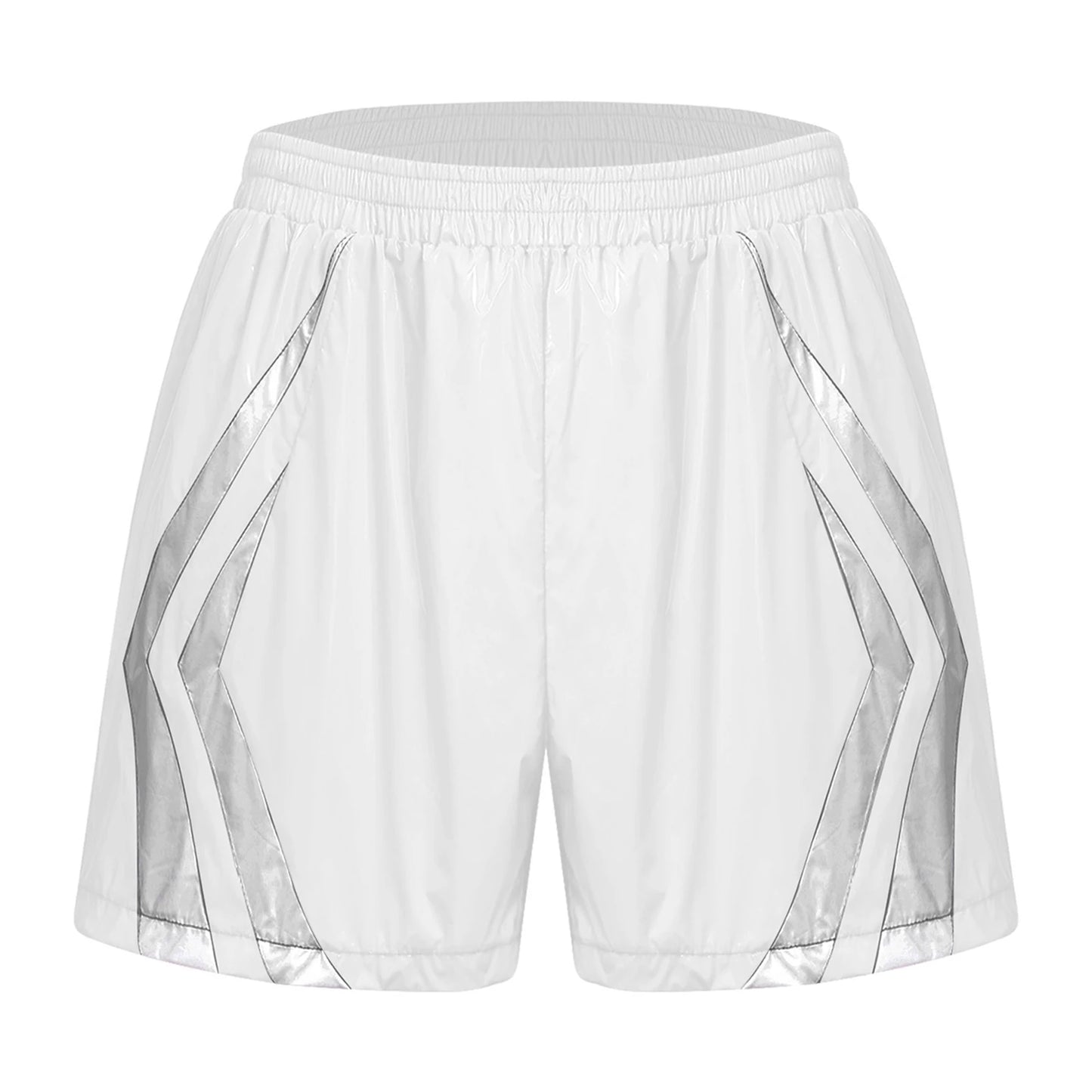 Men Swimsuit Stripes Seam Swim Shorts Waterpoof Swimming Trunks Shorts Quick-dry Sports Cycling Short Beach Swimming Bathingsuit