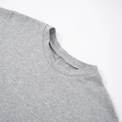 Gray Cropped T-shirt Women's O-neck Corset Tops Fashion Casual Solid Streetwear Spring Summer Short Tee Shirts for Girls