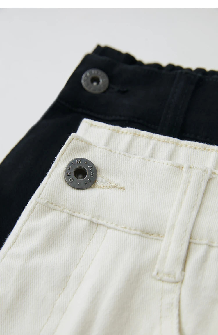 Amii 2025 Autumn Casual Slim Women Jeans Pants Elastic Waisted Cotton Jeans Tapered Fashion High Quality DenimTrousers 12541126