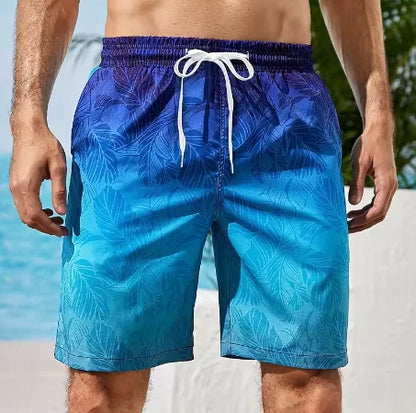 Striped Beach Shorts Men Fashion Swimwear Board Shorts Trunk Gym Fitness Pants Men's Briefs Swimsuit Kids Beachwear Short Boy