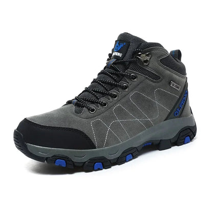 Couples Winter High Top Hiking Shoes Warm Cotton Fleece Outdoor Casual Shoes Large Size Comfortable Breathable Trekking Boots