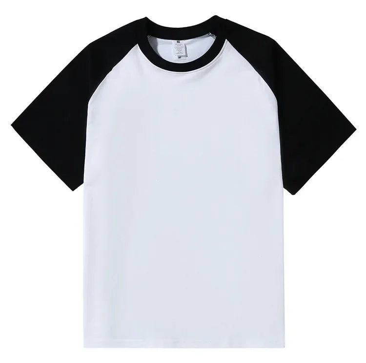 Brand New 220g Men's T-shirts Heavy-Duty Pure Cotton Shoulder-Plugged Short-Sleeved Men T Shirt Color Bottoming Man Tee Shirt