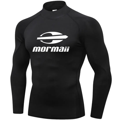 Men Swimsuit Swimming T-shirt Beach UV Protection Swimwear Rash Guard Long Sleeve Surfing Diving Swimsuit Surf T-shirt Rashguard