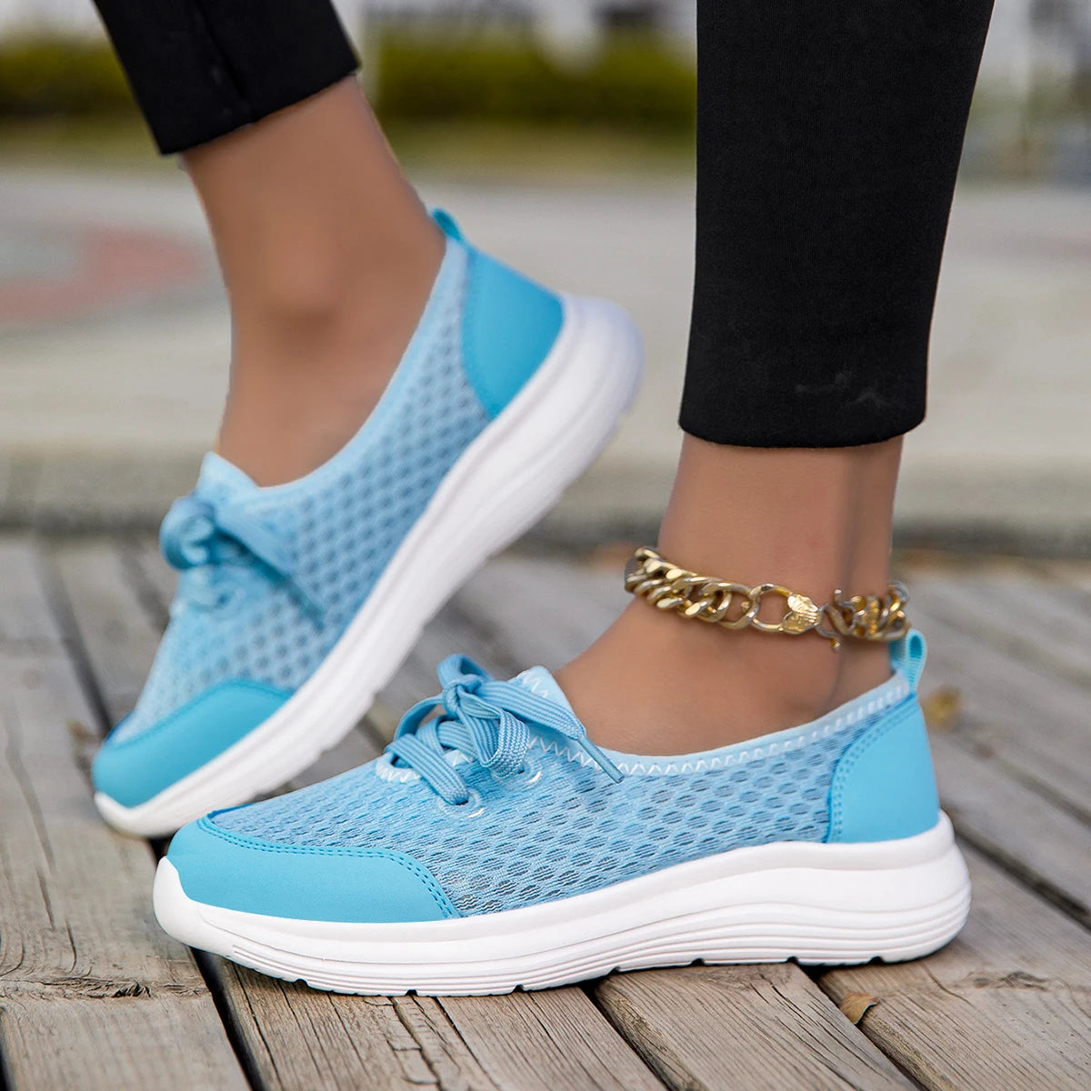 YRZL Woman Sneakers Slip on Casual Shoes Breathable Mesh Breathable Comfortable Soft Classic Driving Loafers Shoes for Ladies
