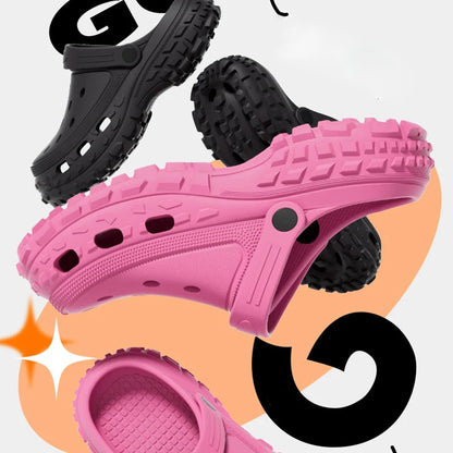 Women Platform Sandals 2024 Summer Closed Toe Non-slip Beach Sandals Woman Lightweight Soft Bottom Non-slip Sandalias for Home