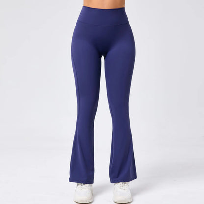 High Waist Sporty Flare Leggings Trousers Women Trends Scrunch Bum Leggings for Fitness Yoga Pants Gym Tights Push Up Red Black