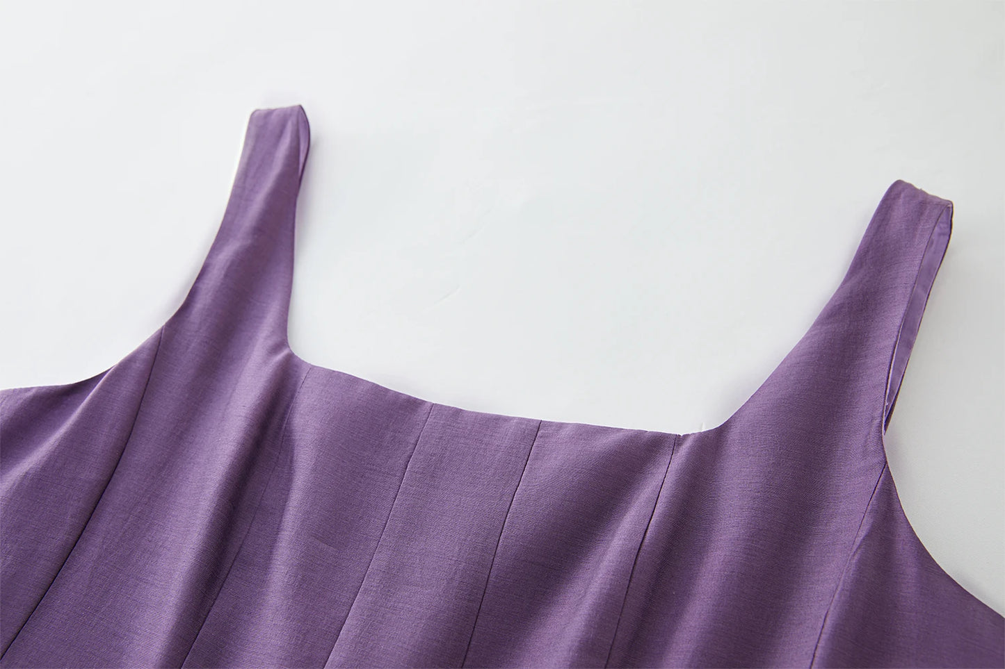 FSLE Three-dimensional Cutting High Waist Sleeveless Dress for Women 2025 Summer New Arrival Slimming Strappy Dress 25FS12099