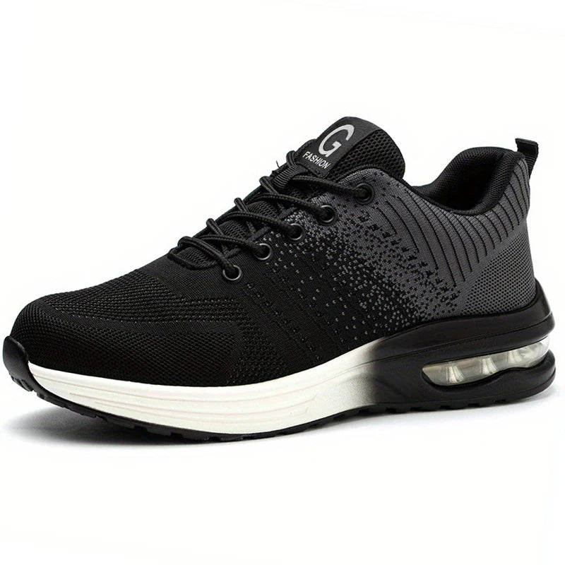 Safety Shoes Men Women Work Safety Boots Steel Toe Shoe Puncture Proof Air Cushion Work Sneakers Light Fashion Work Shoes Unisex