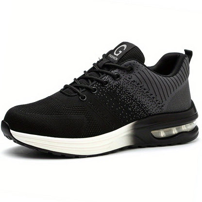 Safety Shoes Men Women Work Safety Boots Steel Toe Shoe Puncture Proof Air Cushion Work Sneakers Light Fashion Work Shoes Unisex