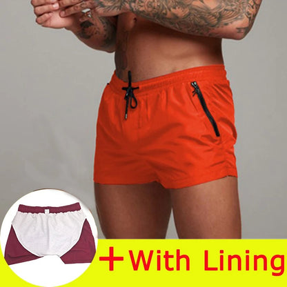 New Summer Board Shorts Mens Swim Beach Shorts Boxer Swimming Trunks Men Swimsuit Board Short Swimming De Bain Femme