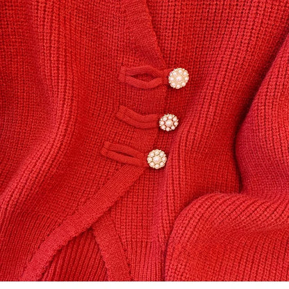 New 2026 Autumn Winter Design Splicing Slim Women Knitted Cardigan Sweater Jacket Fashion Fake Two Items Loose Ladies Top